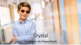  Presentation with eyes - PPT layouts having smile laughing at school corridor background and a  colored foreground