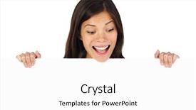  Presentation with blank - Audience pleasing theme consisting of smile marketing - very excited woman holding billboard backdrop and a white colored foreground