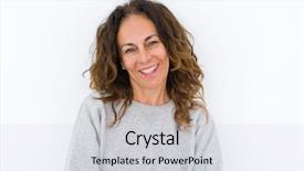  Presentation with curly hair - Audience pleasing PPT layouts consisting of smile on face showing teeth backdrop and a light gray colored foreground