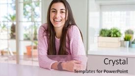  Presentation with teeth - Amazing slides having smile on face showing teeth backdrop and a  colored foreground