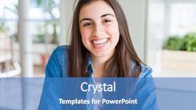  Presentation with beautiful black women smiling - Audience pleasing slide set consisting of smile on face showing teeth backdrop and a  colored foreground