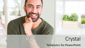  Presentation with cheerful - PPT theme enhanced with smile on face showing teeth background and a  colored foreground