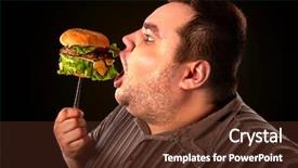  Presentation with failure - Theme featuring smile overweight person who crazy background and a tawny brown colored foreground