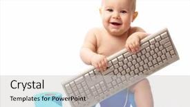  Presentation with training - Audience pleasing presentation design consisting of smile while sitting on potty backdrop and a light gray colored foreground