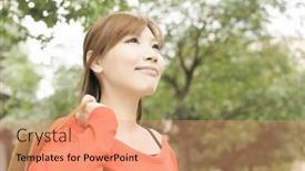  Presentation with taipei - Slides enhanced with smile young woman shopping at street in xinyi district the business and commercial center in taipei taiwan asia background and a coral colored foreground