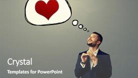  Presentation with bubble - Beautiful slides featuring smiley businessman counting money backdrop and a gray colored foreground