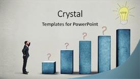  Presentation with light blue - Cool new PPT layouts with smiley businessman standing near blue backdrop and a light gray colored foreground