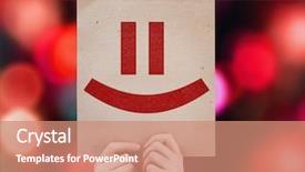  Presentation with colorful - Theme consisting of smiley face card with colorful background and a coral colored foreground