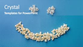  Presentation with corn - Colorful theme enhanced with smiley sign made by pop backdrop and a teal colored foreground