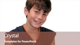  Presentation with evaluation of 5 years old boy - Beautiful presentation featuring smiling 10 year old boy backdrop and a tawny brown colored foreground