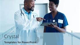  Presentation with medical smiling doctor - 