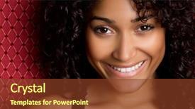  Presentation with african american woman question - Amazing slides having smiling african american woman backdrop and a tawny brown colored foreground