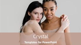  Presentation with vitiligo - Slide set featuring smiling-african-young-woman-standing background and a coral colored foreground