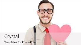  Presentation with aspirin heart disease - Cool new presentation design with smiling and holding heart card backdrop and a  colored foreground
