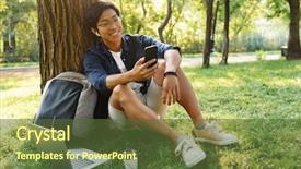  Presentation with student discount - Amazing slide deck having near the tree in park backdrop and a tawny brown colored foreground