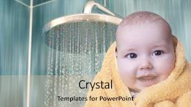  Presentation with baby shower - Amazing presentation having smiling baby boy after shower backdrop and a lemonade colored foreground