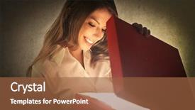  Presentation with beautiful black women smiling - Colorful slides enhanced with smiling beautiful woman opening backdrop and a tawny brown colored foreground