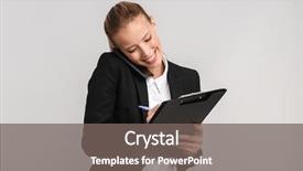  Presentation with business woman standing on maze - PPT layouts consisting of smiling blonde business woman standing background and a  colored foreground