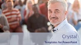  Presentation with coach - Presentation enhanced with smiling-business-coach-standing background and a lemonade colored foreground