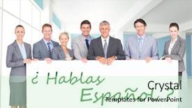  Presentation with blue business - Audience pleasing slide deck consisting of smiling business team holding poster backdrop and a soft green colored foreground