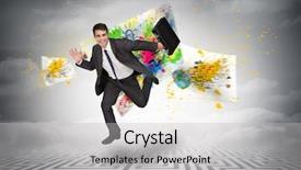  Presentation with maze - PPT layouts having hurry against maze end background and a light gray colored foreground