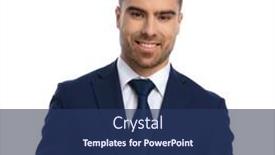  Presentation with navy blue - PPT layouts with smiling-businessman-in-elegant-navy background and a ocean colored foreground