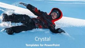  Presentation with hill - PPT theme enhanced with smiling-child-rolling-down background and a teal colored foreground