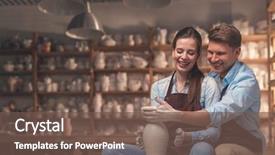  Presentation with indigenous medicine wheel - Presentation theme consisting of behind a potter's wheel background and a tawny brown colored foreground