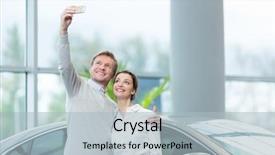  Presentation with ayurvedic medicine making - PPT layouts enhanced with smiling couple making selfie indoors background and a light blue colored foreground