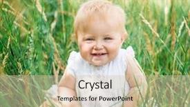  Presentation with cute baby - Colorful slide set enhanced with stock market information and graph trend of forex backdrop and a black colored foreground.