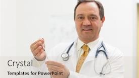  Presentation with healthcare workers - Beautiful slide deck featuring smiling doctor preparing a syringe in an examination healthcare workers in the coronavirus covid19 pandemic healthcare workers in the coronavirus covid19 pandemic backdrop and a soft green colored foreground