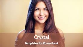  Presentation with perfect - Presentation theme having smiling face - image of perfect woman looking background and a coral colored foreground