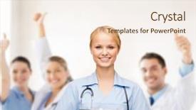  Presentation with clipboard stethoscope - Colorful theme enhanced with byte - closeup concept of small cube backdrop and a wine colored foreground.