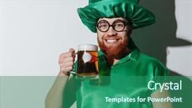  Presentation with science guy - Presentation featuring smiling guy in st patriks background and a  colored foreground