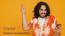  Presentation with long hair man - 