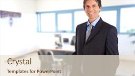  Presentation with environment hearty - Audience pleasing slides consisting of smiling in an office environment backdrop and a lemonade colored foreground