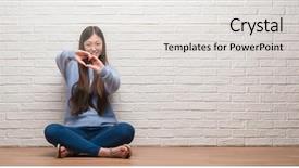  Presentation with heart love - Colorful PPT layouts enhanced with smiling in love showing heart backdrop and a  colored foreground