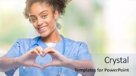  Presentation with heart health - Presentation theme having smiling in love showing heart background and a light blue colored foreground
