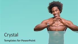  Presentation with american heart - Audience pleasing PPT layouts consisting of smiling in love showing heart backdrop and a arctic colored foreground