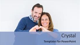  Presentation with heart love - PPT theme enhanced with smiling in love showing heart background and a light blue colored foreground