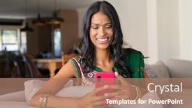  Presentation with indian traditional - Presentation theme with smiling-indian-girl-in-traditional background and a coral colored foreground