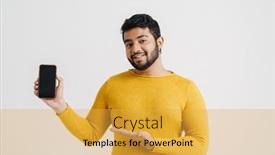  Presentation with black yellow - Presentation design having smiling-indian-guy-wearing-yellow background and a yellow colored foreground