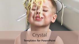  Presentation with kids - Slides with smiling-kids-having-hun background and a coral colored foreground