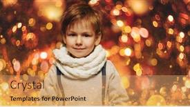  Presentation with magical - Cool new presentation theme with smiling-little-boy-in-winter backdrop and a coral colored foreground
