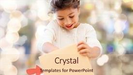  Presentation with kittens christmas holiday red christmas - Slides consisting of smiling little girl with gift background and a  colored foreground