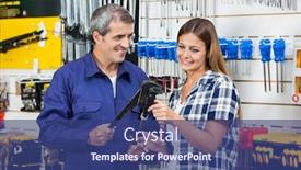  Presentation with vendor - Slide deck having dramatic cloudy sky stormy weather elements above heavens essex england uk background and a dark gray colored foreground.