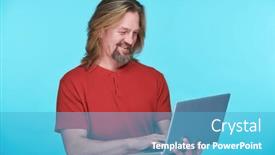  Presentation with long hair man - 