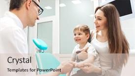  Presentation with mother child - Cool new PPT theme with smiling mother and her little backdrop and a lemonade colored foreground