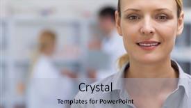  Presentation with moving patient to hospital bed - Colorful PPT layouts enhanced with smiling patient in hospital ward backdrop and a light blue colored foreground