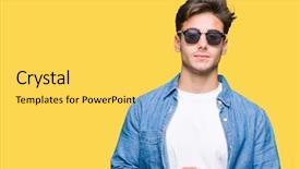  Presentation with more stone cross all things work together - Slide deck featuring smiling relaxed and cheerful success background and a yellow colored foreground